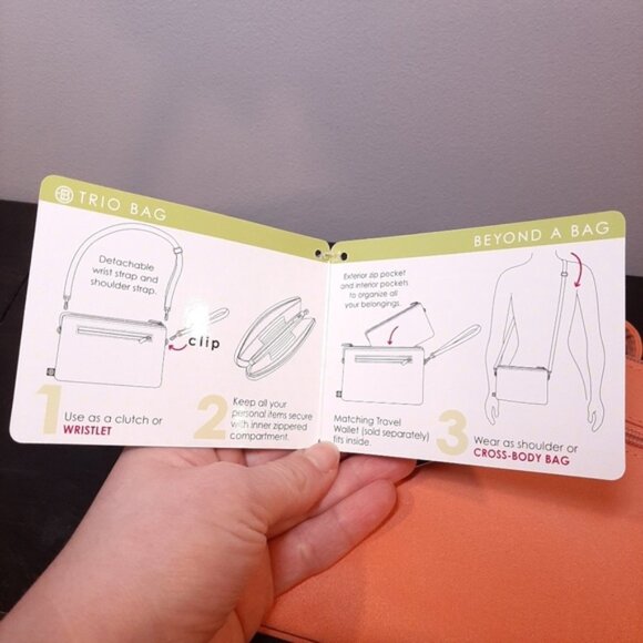 3/$20 GANZ Beyond A Bag 3 In 1 Crossbody Clutch Shoulder Bag Convertible Travel - Picture 12 of 16